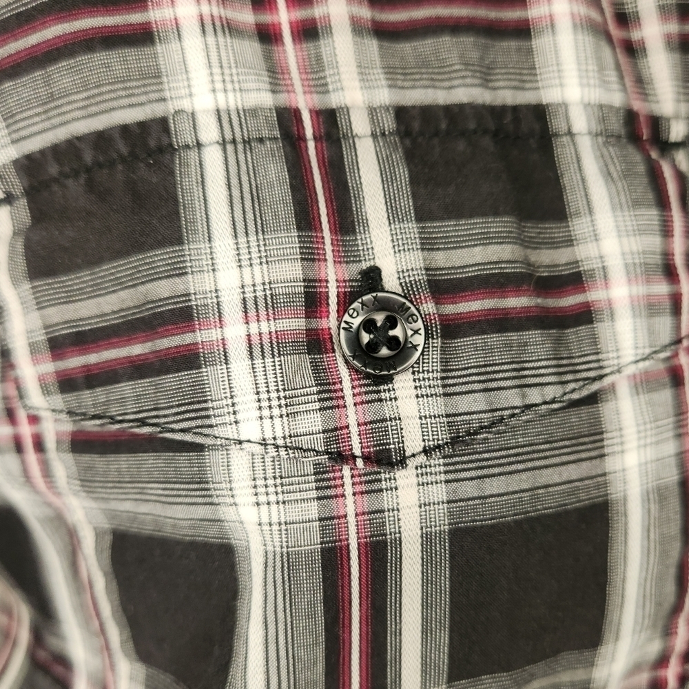 Plaid Short Sleeve Mens Shirt